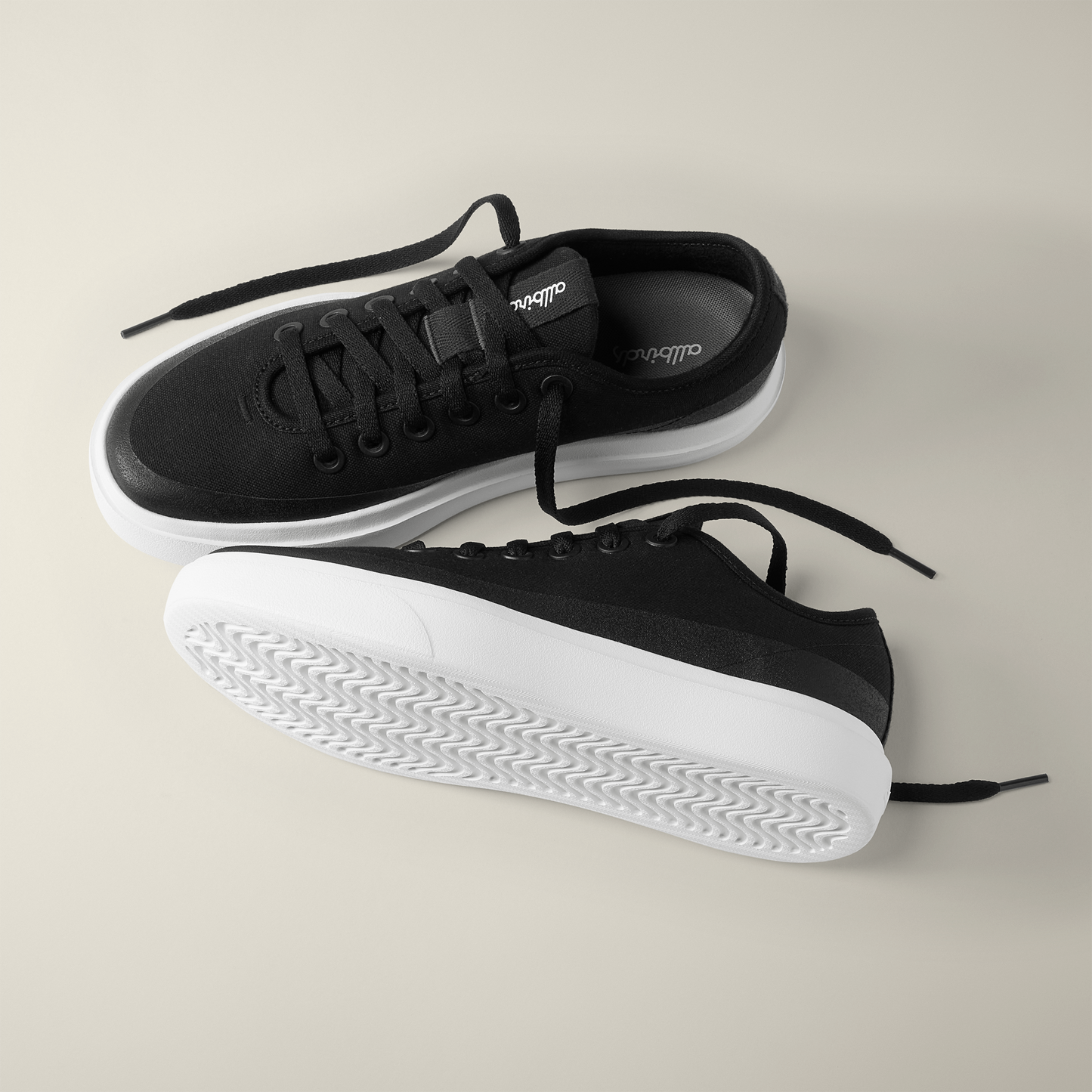 Women's Canvas Pipers, Natural Black (Blizzard)