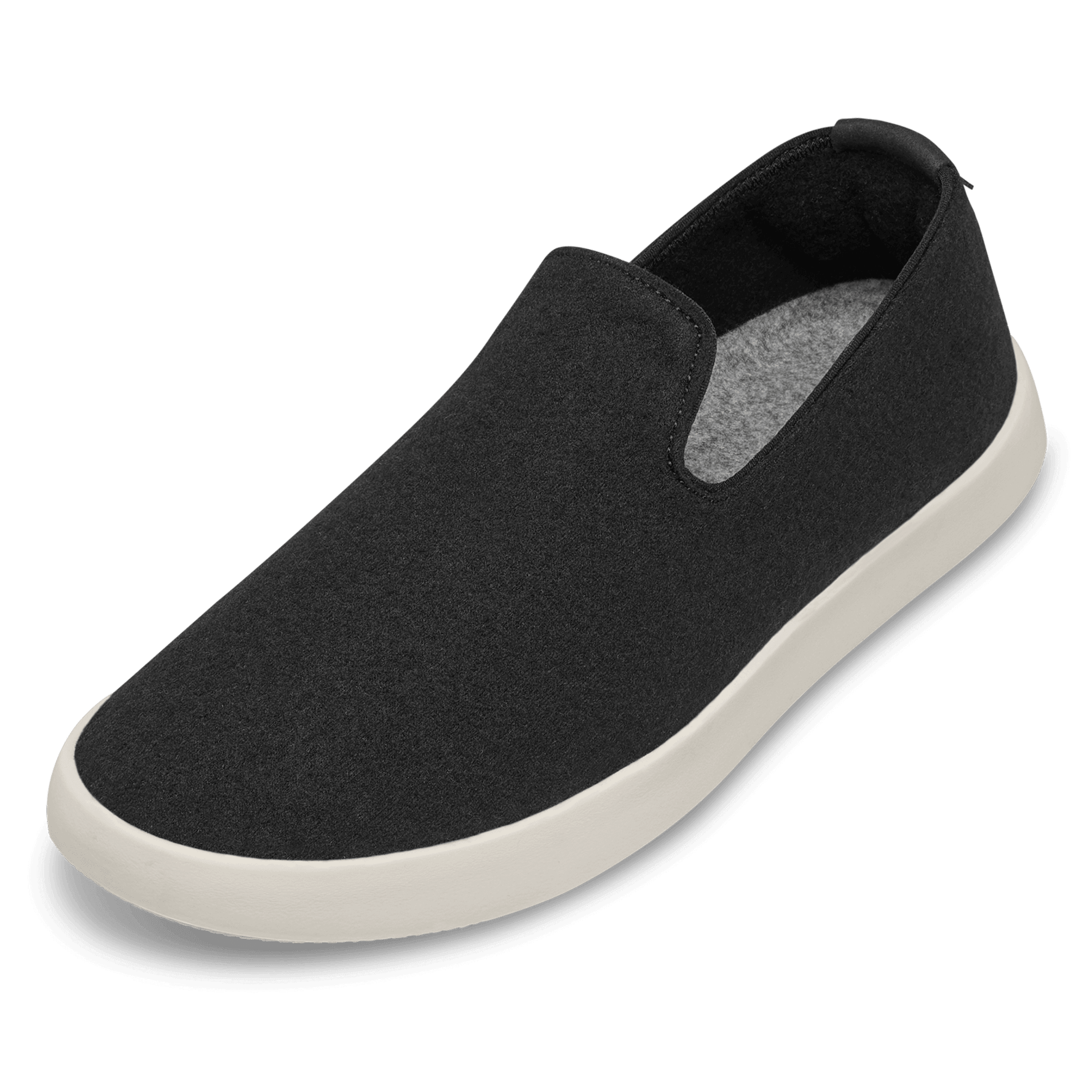 Men's Wool Lounger, True Black (Cream)